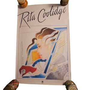 Rita Coolidge Heartbreak Vintage 1981 Radio Promo Album Poster 24x36 A&M Records